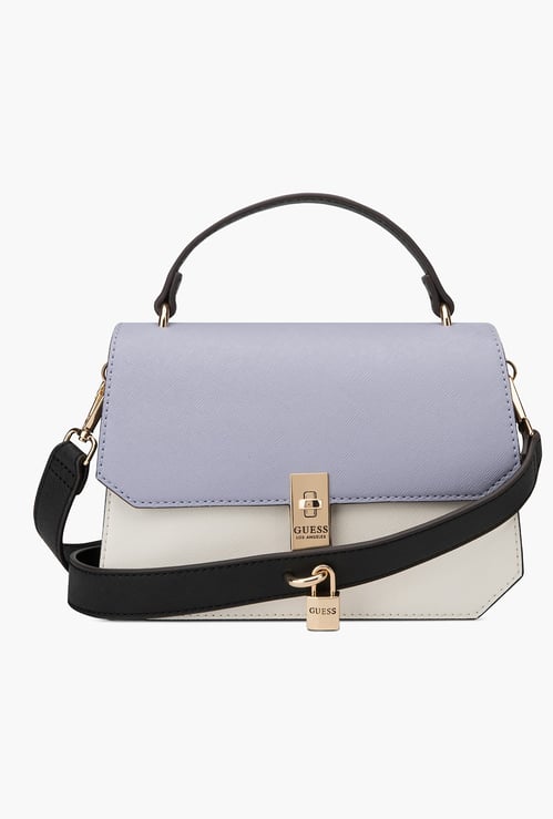 GUESS Lowen Colourblock Satchel Bag