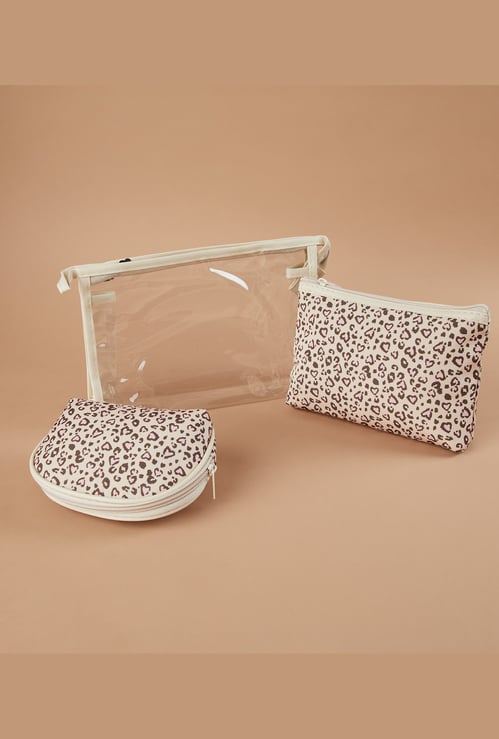 GINGER Printed Vanity Pouches - Pack of 3