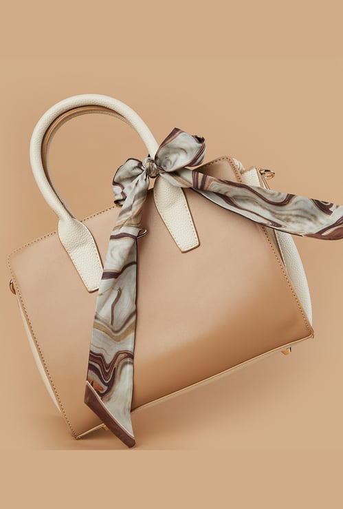 GINGER Colourblocked Handheld Bag