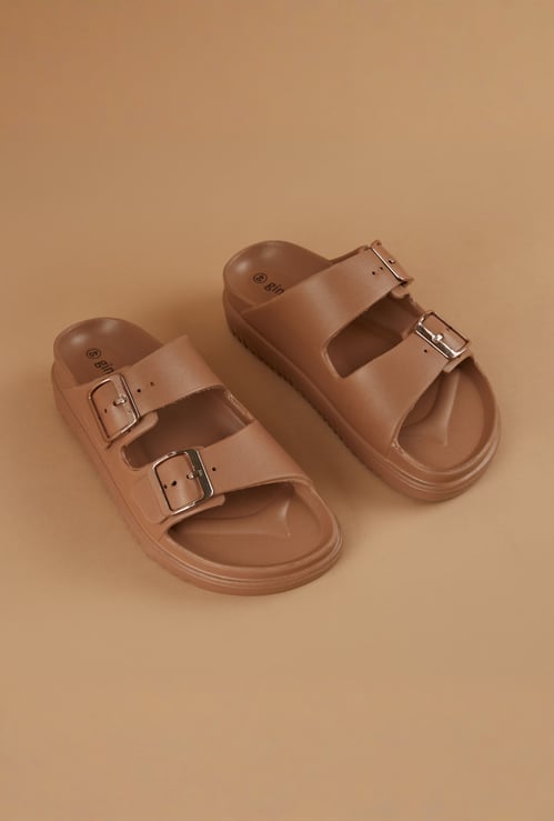 GINGER Solid Buckle Flats