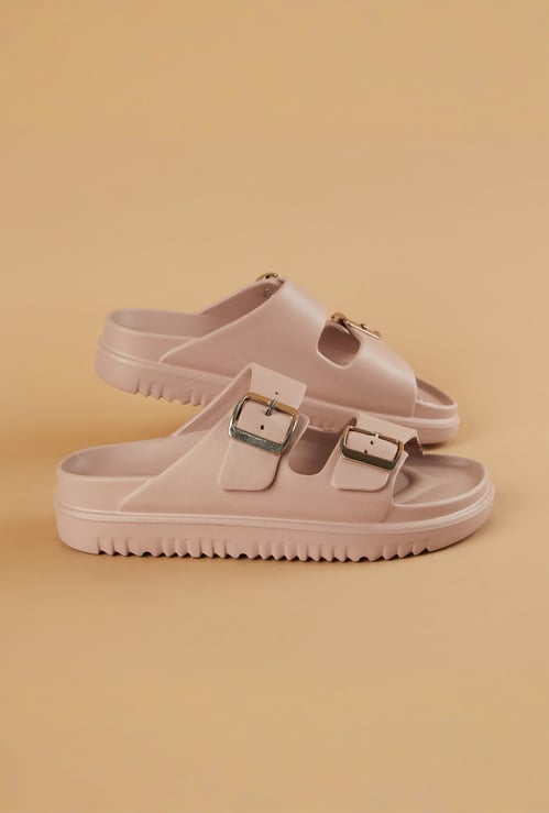 GINGER Solid Buckle Flats
