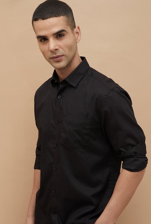 CODE Solid Regular Fit Shirt