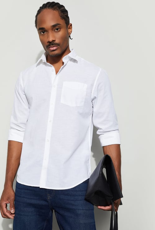 CODE Solid Regular Fit Shirt