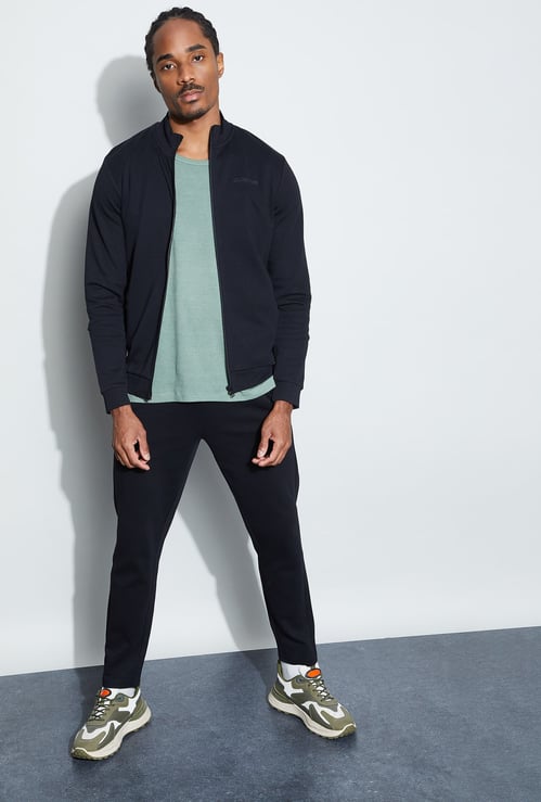 KAPPA Solid Zip-Through Sweatshirt
