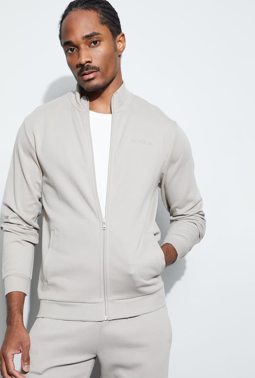 KAPPA Solid Zip-Through Sweatshirt