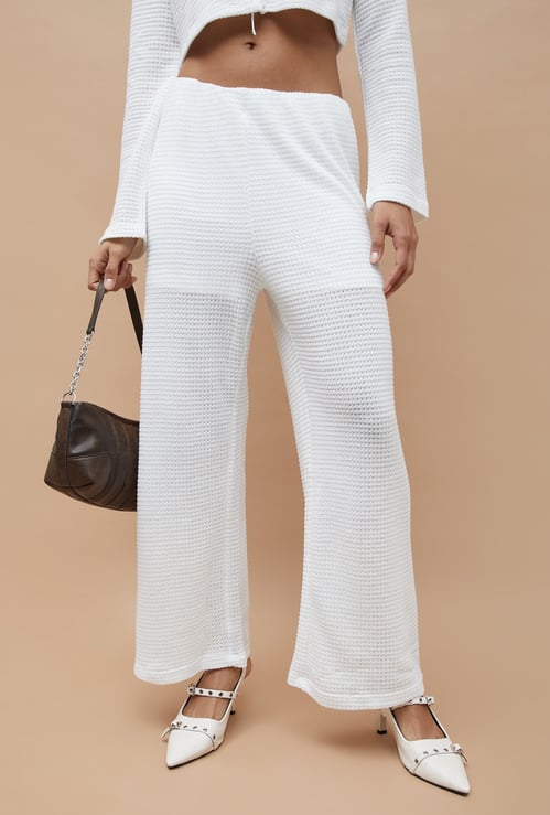GINGER Knitted Wide Leg Trousers