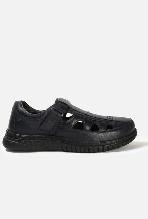 LEE COOPER Leather Cut-Out Sandals