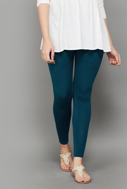 GO COLORS Solid Leggings