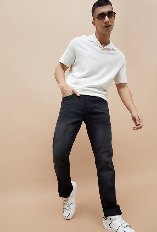 FORCA Solid Slim Straight Jeans