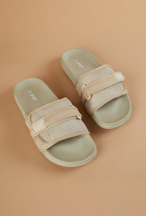 GINGER Woven Strap Velcro Sliders
