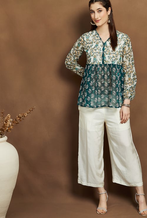 MELANGE Floral Print Tunic