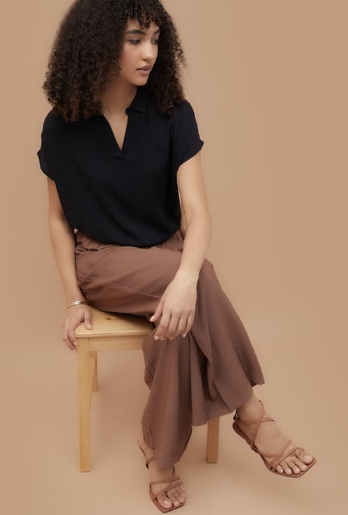 FAME FOREVER Textured Top