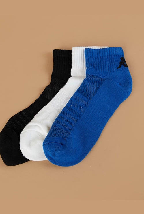 KAPPA Striped Ankle Length Sports Socks - Pack of 3
