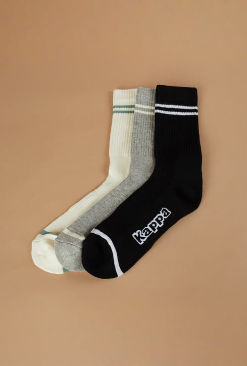 KAPPA Striped Calf Length Socks - Pack of 3