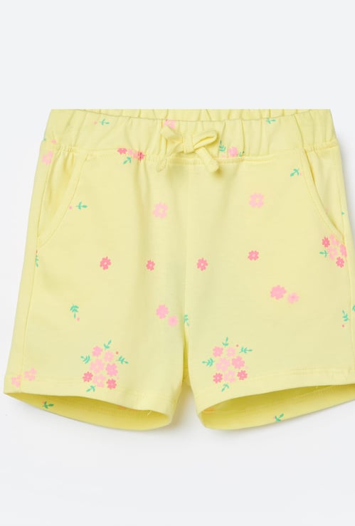JUNIORS Girls Floral Print Shorts