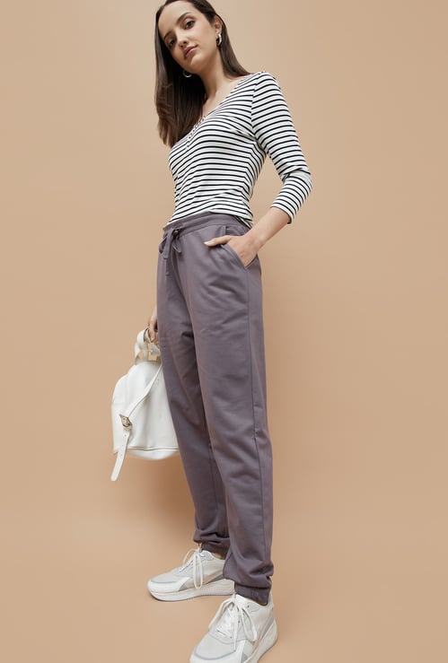 FAME FOREVER Solid Elasticated Joggers