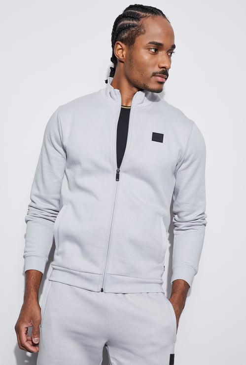 KAPPA Solid Mock Collar Sweatshirt