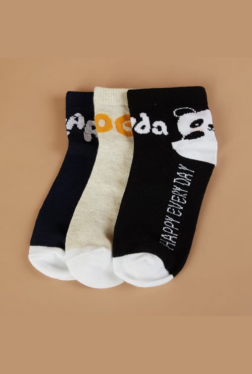 FAME FOREVER Assorted Ankle Length Socks - Pack of 3