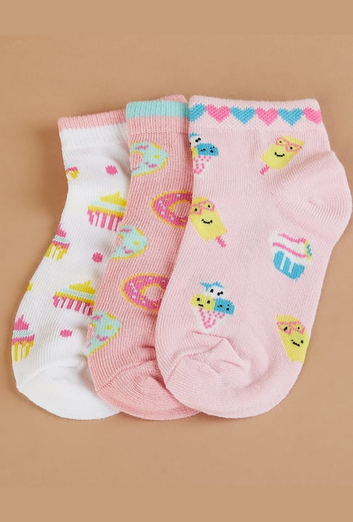 GINGER Assorted Ankle Length Socks - Pack of 3