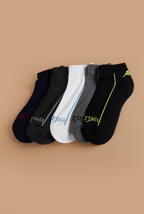KAPPA Solid Ankle Length Socks - Pack of 5