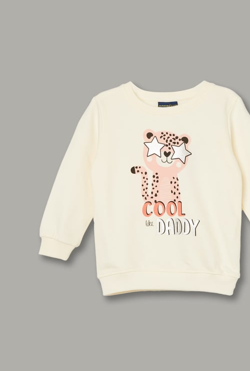 JUNIORS Girls Graphic Print Sweatshirt