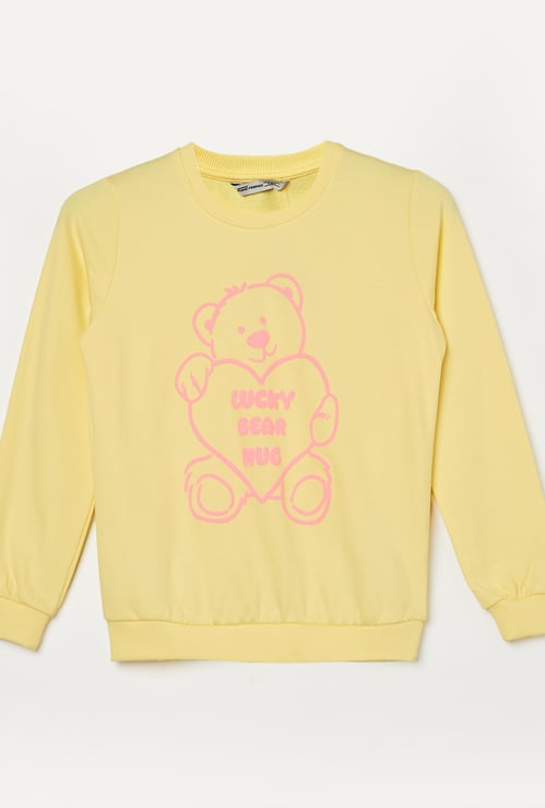 FAME FOREVER Girls Embossed Sweatshirt