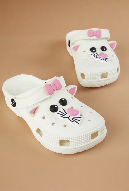 FAME FOREVER Girls Charm-Detailed Clogs