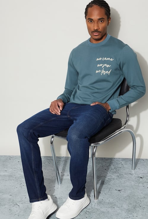 CODE UNWIND Chest Embroidered Sweatshirt