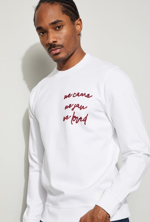 CODE UNWIND Chest Embroidered Sweatshirt