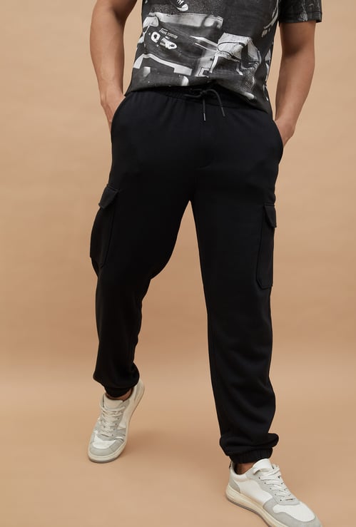 FAME FOREVER Solid Cargo Joggers