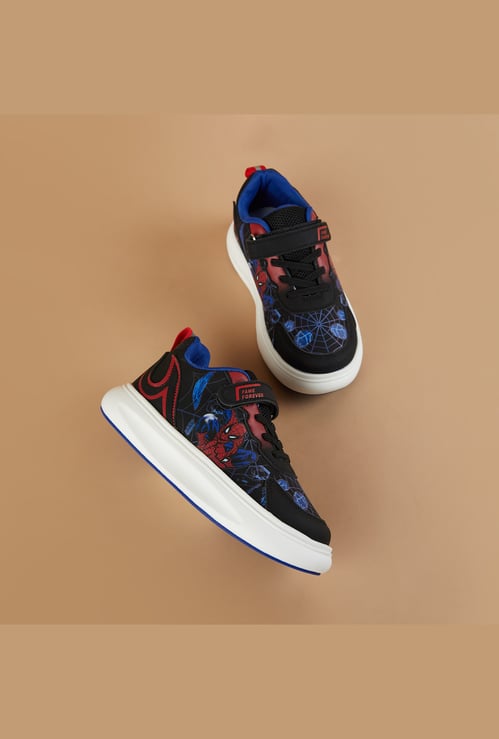 FAME FOREVER Boys Spider-Man Velcro Sneakers