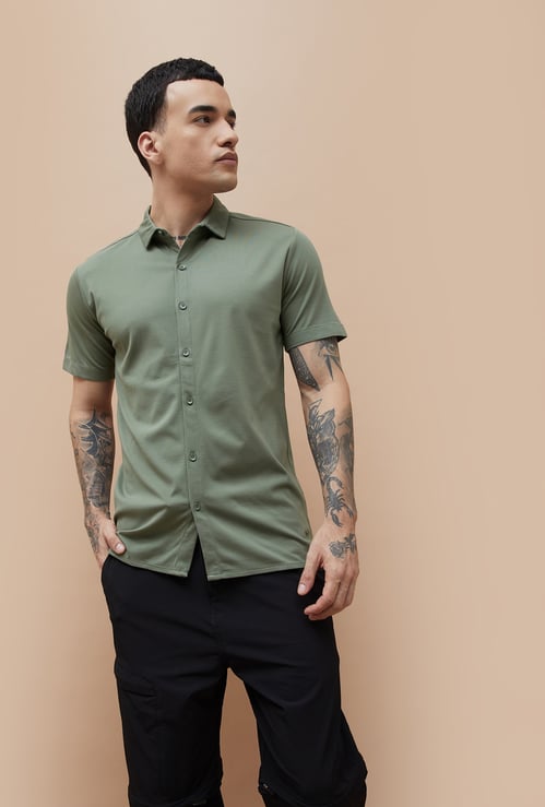 BOSSINI Solid Regular Fit Shirt