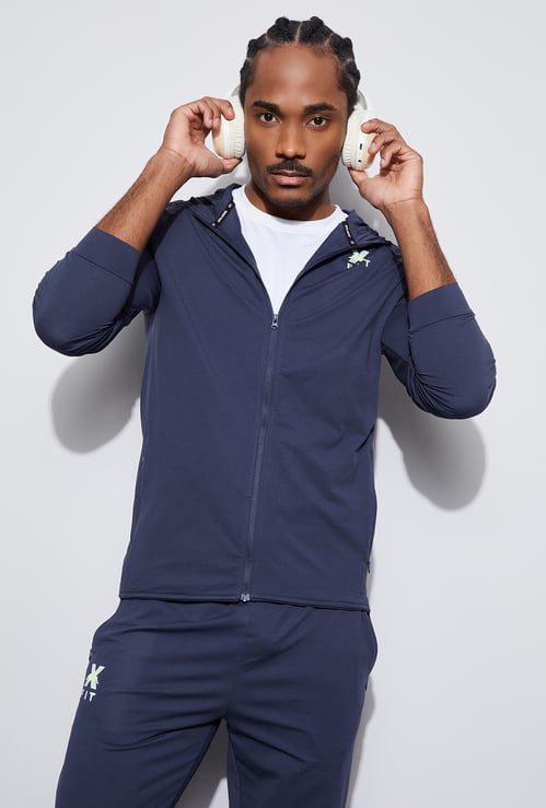 KAPPA Logo Print Sports Hooded Sweatshirt
