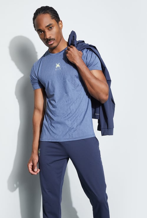 KAPPA Textured Crew Neck T-shirt