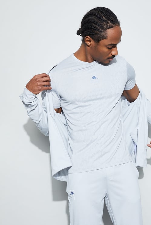 KAPPA Textured Crew Neck T-shirt