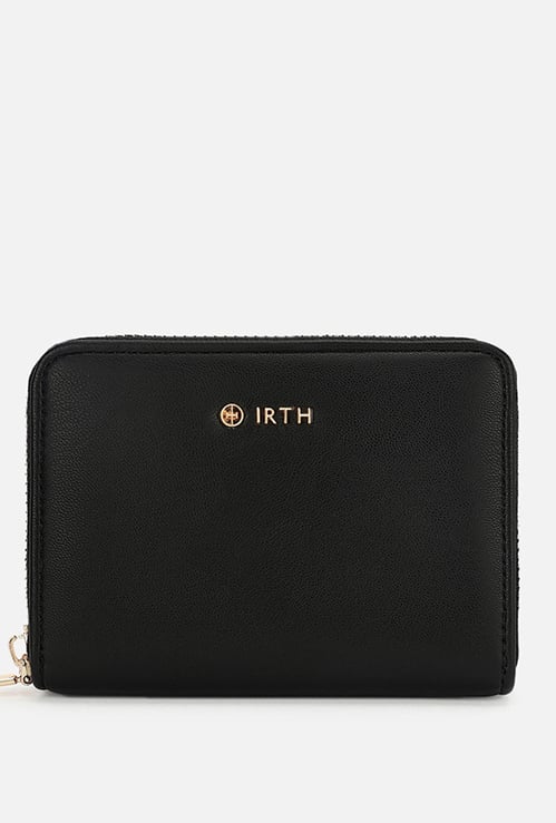 IRTH Solid Zip-Around Wallet