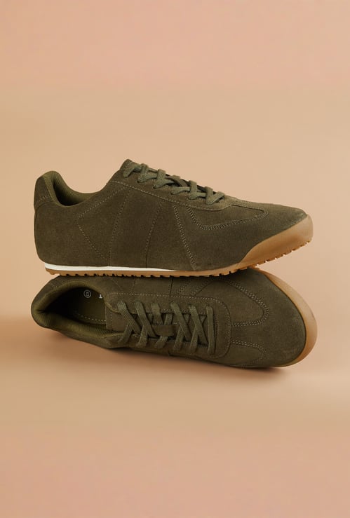FORCA Suede Sneakers with Tonal Overlays