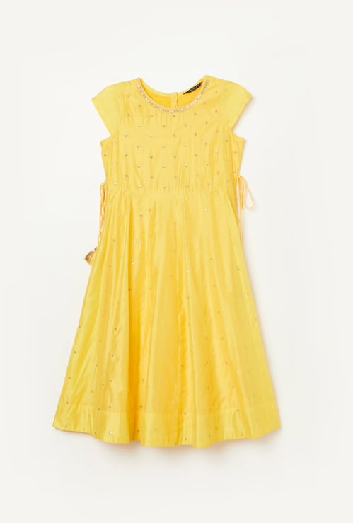 MELANGE Girls Embellished A-line Dress