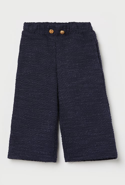 UNITED COLORS OF BENETTON Girls Solid Flat Front Trousers