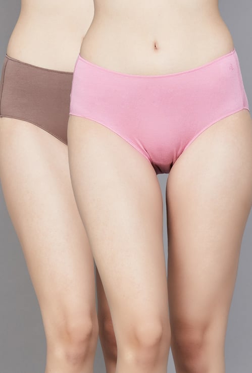 JOCKEY Solid Hipster Panties - Pack of 2