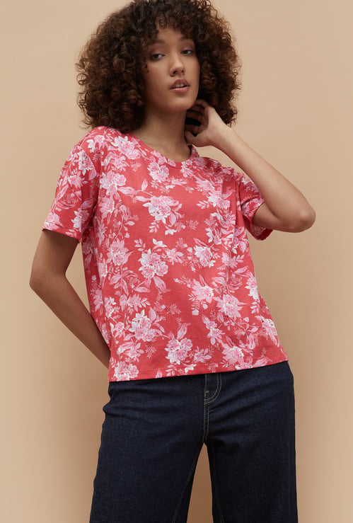 COLOUR ME Floral Print T-shirt