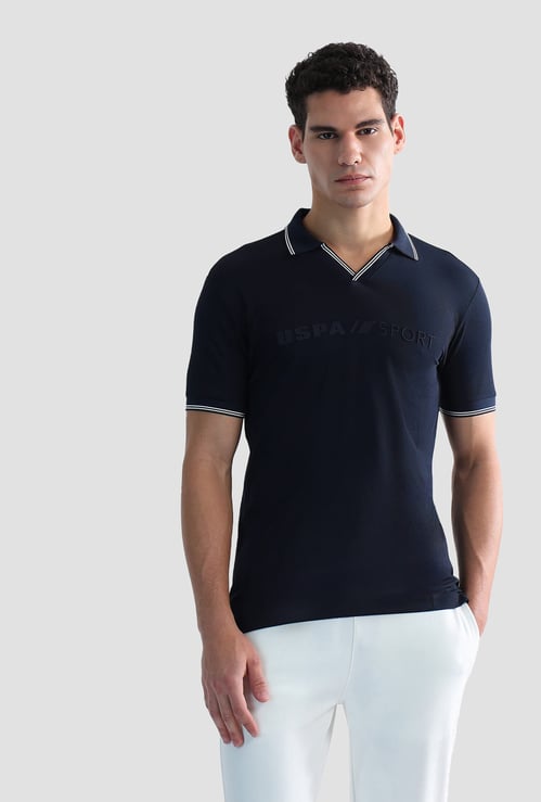 US POLO ASSN Solid Johnny Collar Sports T-shirt
