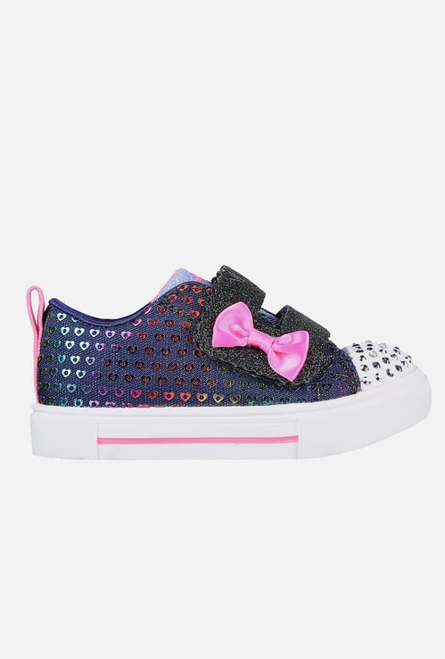 SKECHERS Girls Twinkle Sparks Heart Dreamer Embellished Shoes