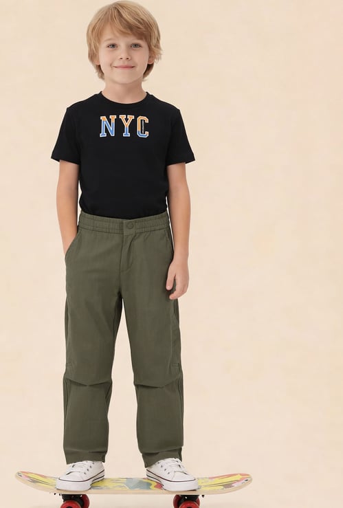 US POLO ASSN KIDS Boys Solid Trousers