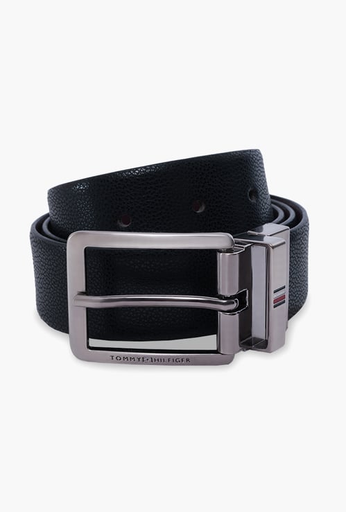 TOMMY HILFIGER Textured Leather Reversible Waistbelt