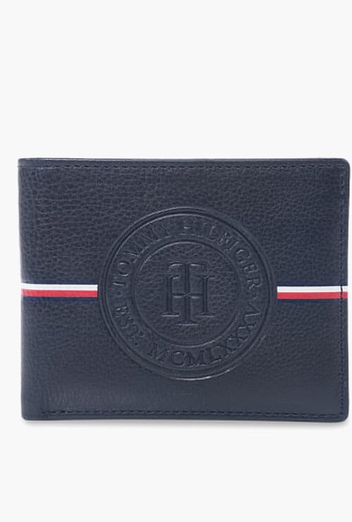 TOMMY HILFIGER Debossed Logo Bi-Fold Wallet