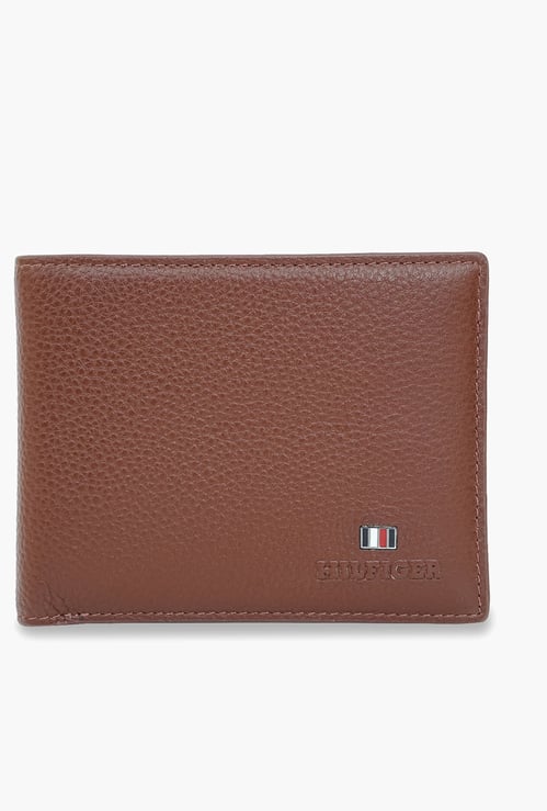 TOMMY HILFIGER Textured Leather Bi-Fold Wallet
