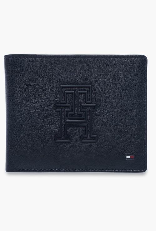 TOMMY HILFIGER Embossed Leather Bi-Fold Wallet