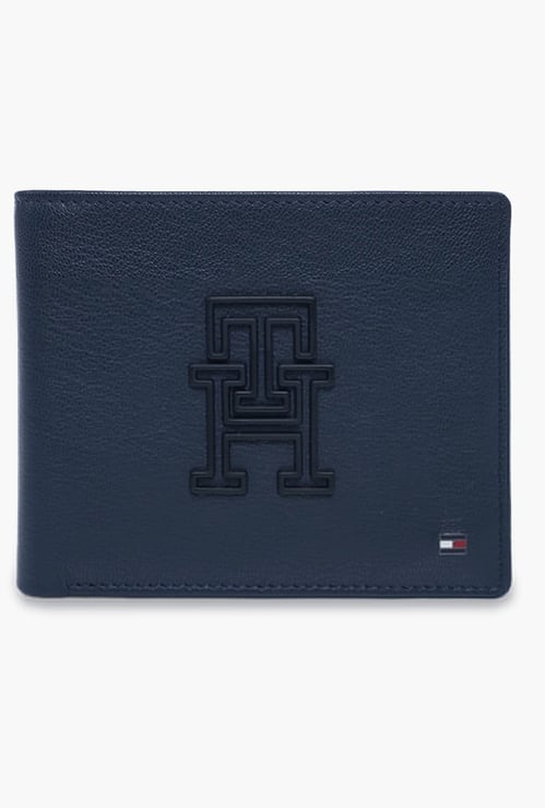 TOMMY HILFIGER Embossed Leather Bi-Fold Wallet