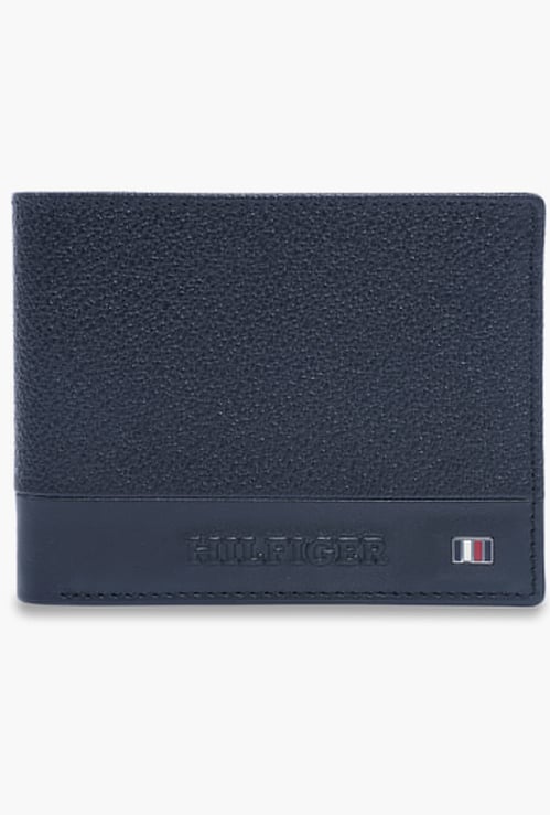 TOMMY HILFIGER Textured Leather Bi-Fold Wallet